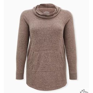 Torrid Cowl Neck Tunic Sweatshirt